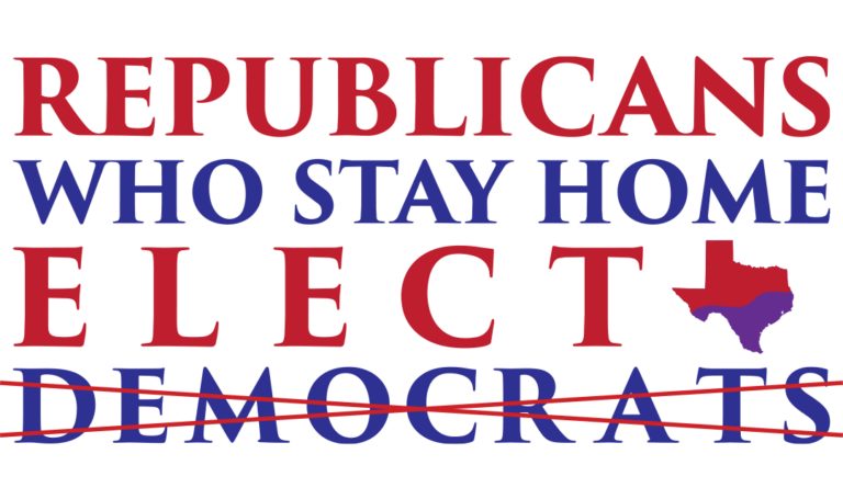 Republicans who stay home elect Democrats