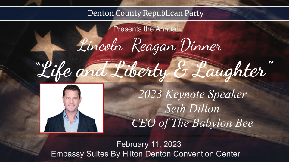 Purchase your Lincoln Reagan Dinner Tickets! Denton GOP