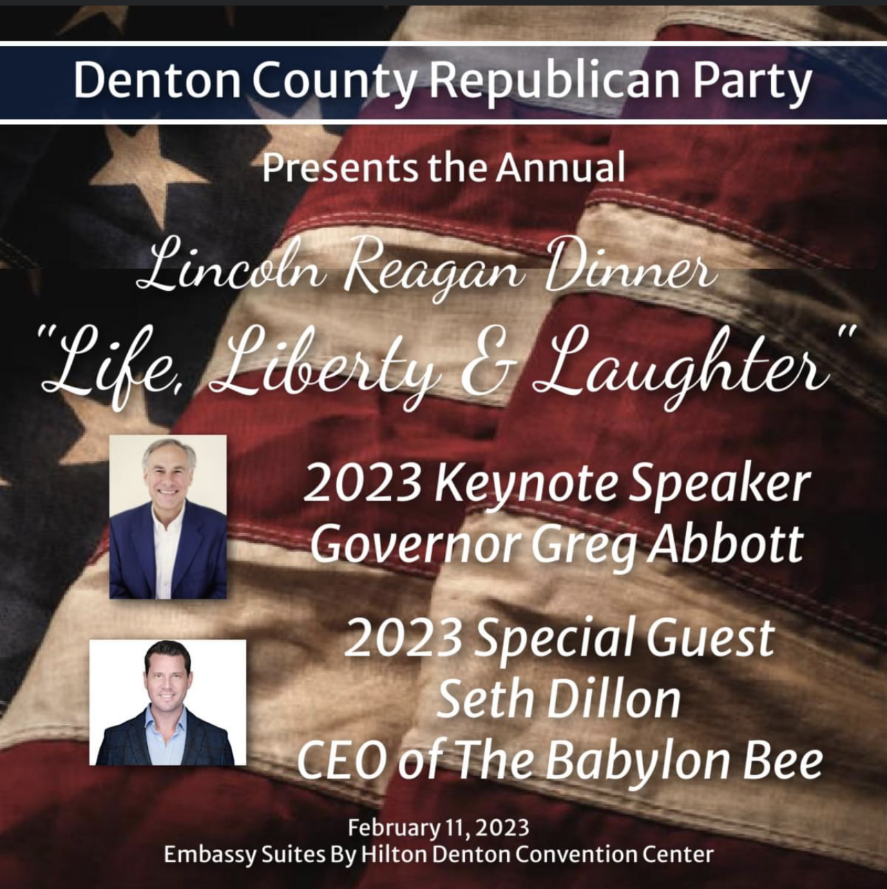 Purchase your Lincoln Reagan Dinner Tickets! Denton County GOP